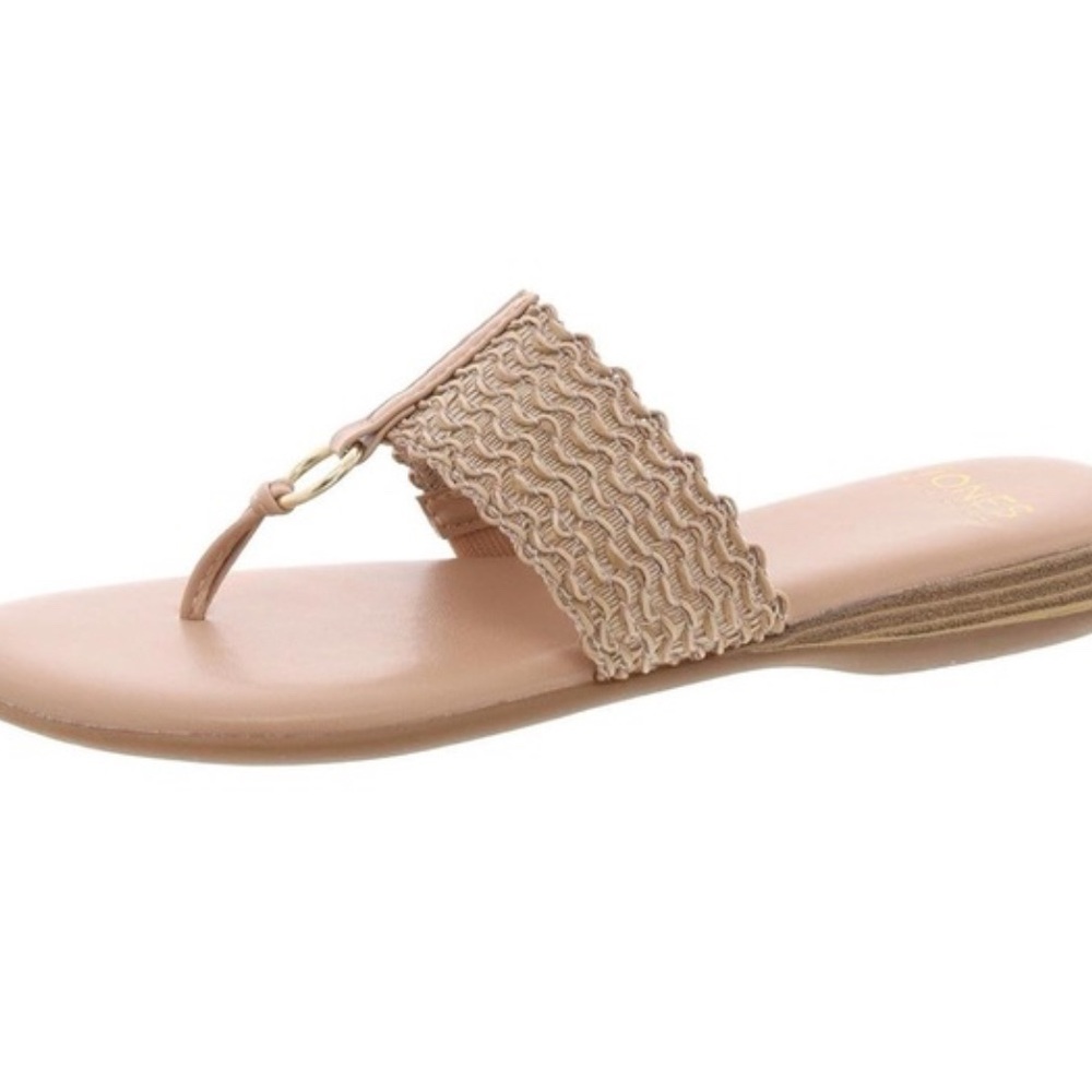 Nude woven Sandals, Jones New York, size 7.5
